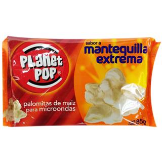 Palomitas de Maíz para Microondas con Sabor a Mantequilla Extrema Planet Pop  85 g
