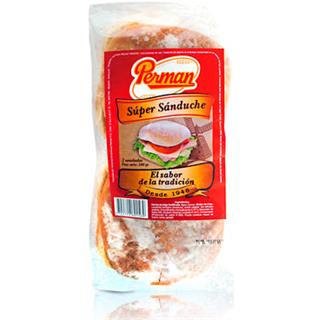 Pan Blanco para Sánduche Super Perman  180 g
