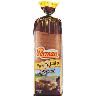 Pan Integral Tajado Perman  480 g