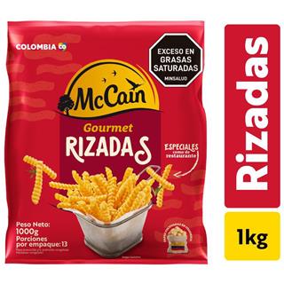 Papas a la Francesa Congeladas Rizadas McCain 1 000 g