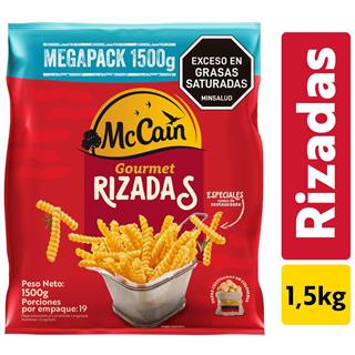 Papas a la Francesa Congeladas Rizadas McCain 1 500 g