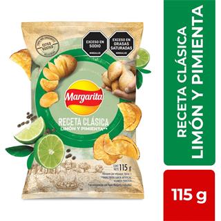 Papas Fritas de Limón Receta Clásica con Pimienta Negra Margarita  115 g