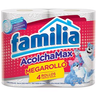 Papel Higiénico Triple Hoja AcolchaMax, Megarollo Familia  152 m