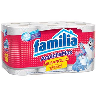 Papel Higiénico Triple Hoja AcolchaMax, Megarollo Familia  456 m