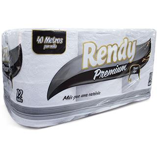 Papel Higiénico Triple Hoja Suave Rendy  480 m