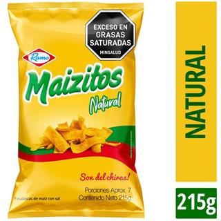 Pasabocas de Maíz con Sabor Natural Maizitos  215 g