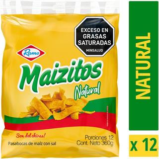 Pasabocas de Maíz con Sabor Natural Maizitos  360 g