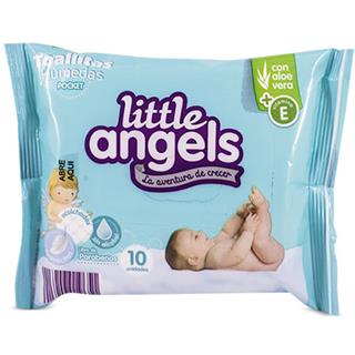 Paños Húmedos para Bebé con Aloe Vera Little Angels  10 unidades