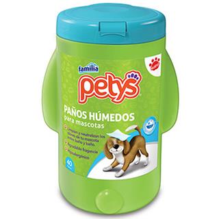 Paños Húmedos para Mascotas Petys  40 unidades