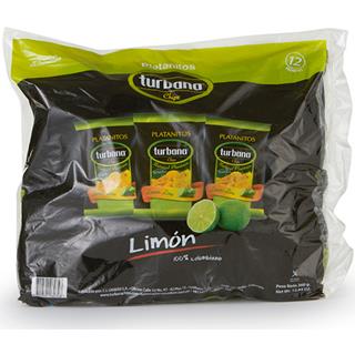 Platanitos Verdes Limón Turbana Chips  360 g