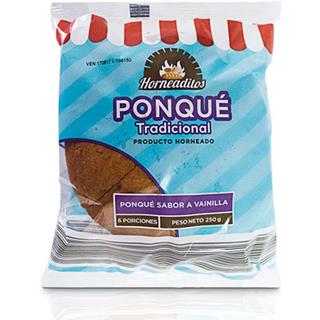 Ponqués con Sabor a Vainilla Horneaditos  250 g