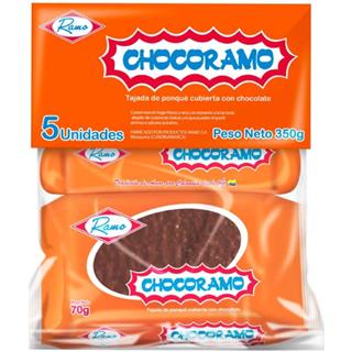Ponqués Recubiertos con Chocolate Chocoramo  350 g