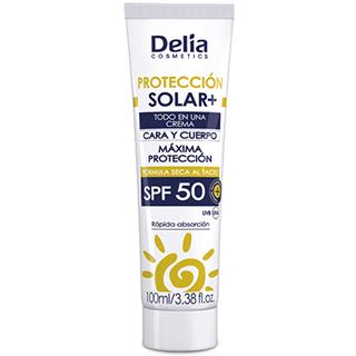 Protector Solar en Crema de Alta Protección 50 FPS Delia Cosmetics  100 ml