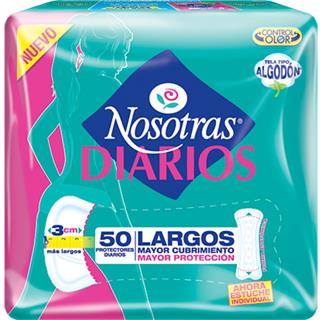 Protectores Diarios Extralargos Nosotras  50 unidades