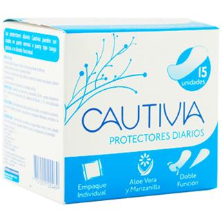 Protectores Diarios Multiestilo con Aloe Vera Manzanilla Cautivia  15 unidades
