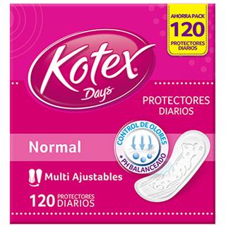 Protectores Diarios Multiestilo Kotex  120 unidades