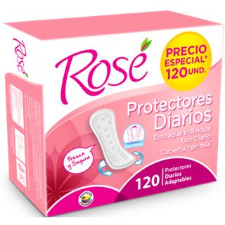 Protectores Diarios Multiestilo Rosé  120 unidades