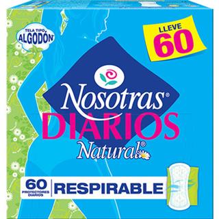 Protectores Diarios Respirables Nosotras  60 unidades
