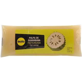 Pulpa de Guanabana Pasteurizada, Con Azúcar Éxito  230 g