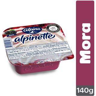 Queso Cuchareable Endulzado con Sabor a Mora Alpinette  140 g