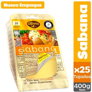 Queso en Lonchas Sabana  400 g