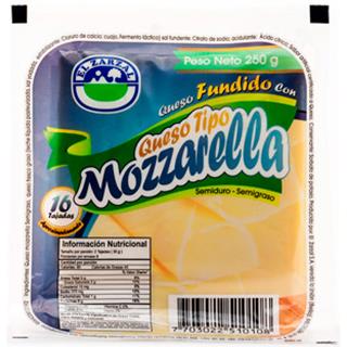 Queso Mozarela en Lonchas El Zarzal  250 g