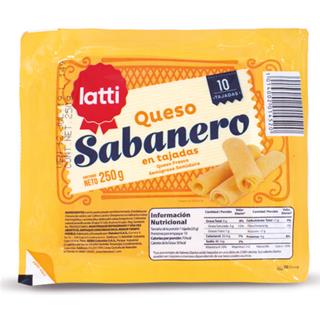 Queso Sabanero en Lonchas Latti  250 g