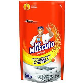 Quitagrasa Repuesto Acción Naranja Mr. Músculo  500 ml