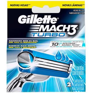 Repuesto para Máquina para Afeitar de 3 Hojas Turbo Gillette  2 unidades