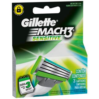 Repuesto para Máquina para Afeitar de 3 Hojas para Piel Sensible Gillette  3 unidades