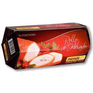 Rollo de Helado Fresa Vainilla Mimo's  900 g