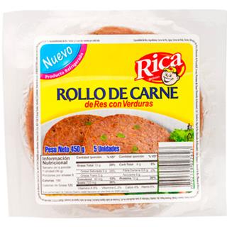 Rollos de Carne Res con Verduras Rica  450 g