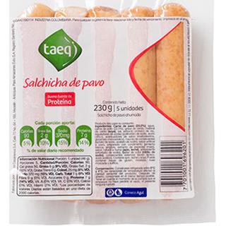 Salchichas de Pavo Taeq  230 g