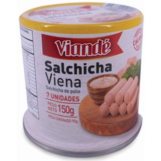 Salchichas Viena en Lata Viandé  150 g