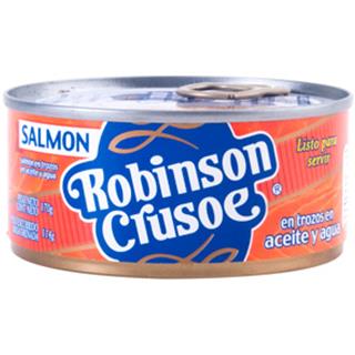 Salmón en Aceite y Agua Trozos Robinson Crusoe  170 g