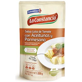 Salsa para Pasta Tomates, Aceitunas y Parmesano La Constancia  200 g