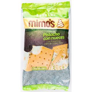 Sanduche de Galleta con Helado Pistacho con Nueces Mimo's  80 g