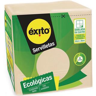 Servilletas Cuadradas Ecológicas Éxito  100 unidades