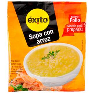 Sopa con Arroz Pollo Éxito  65 g