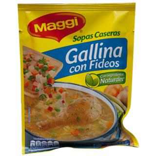 Sopa con Fideos con Sabor a Gallina Maggi  65 g