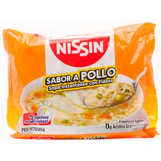 Sopa con Fideos con Sabor a Pollo Nissin  85 g
