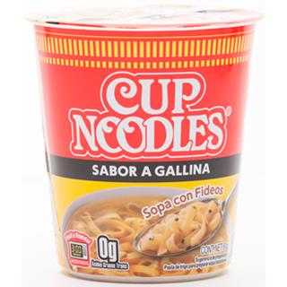 Sopa con Fideos Preparada con Sabor a Gallina Nissin  80 g