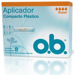 Tampones con Aplicador para Flujo Fuerte o.b.  8 unidades