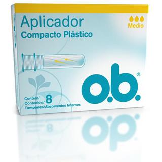 Tampones con Aplicador para Flujo Medio o.b.  8 unidades