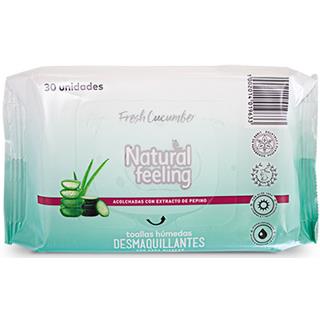 Toallas Desmaquillantes Natural Feeling  30 unidades