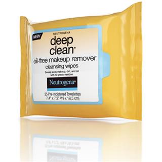 Toallas Desmaquillantes Deeo Clean, Oil-Free Makeup Remover Neutrogena  25 unidades