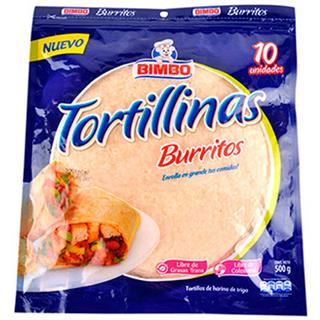 Tortillas para Burritos Burritos Bimbo  500 g