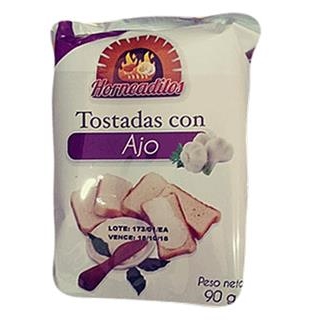 Tostadas Aliñadas con Ajo Horneaditos  100 g