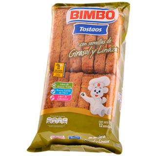 Tostadas Integrales Girasol y Linaza Bimbo  190 g