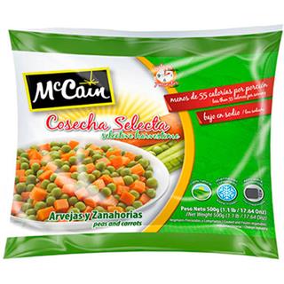 Vegetales Mixtos Congelados Arvejas y Zanahorias McCain  500 g